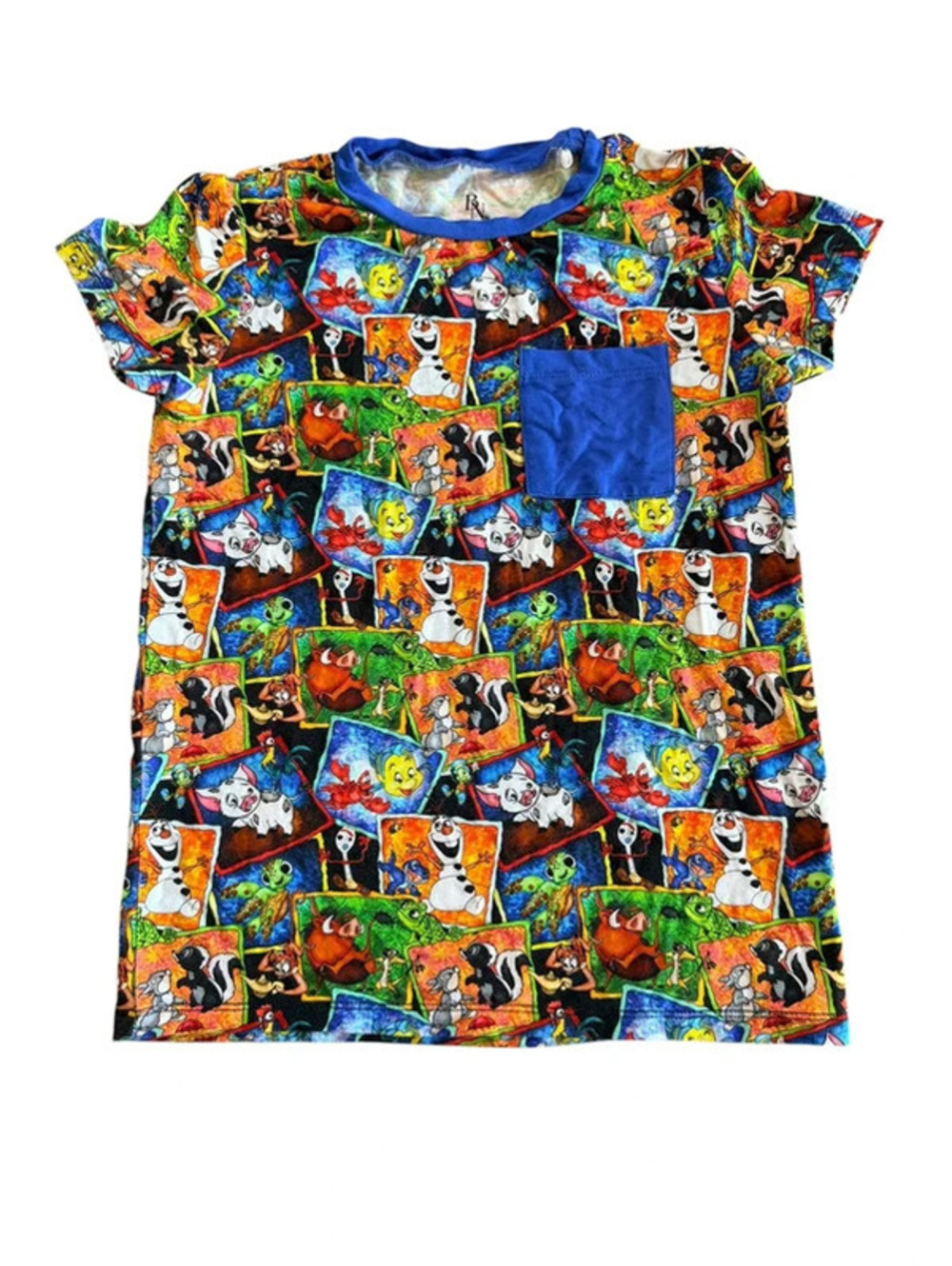 7/8 Bamboo Necessities Sidekicks Bamboo Pocket Tee VGUC
